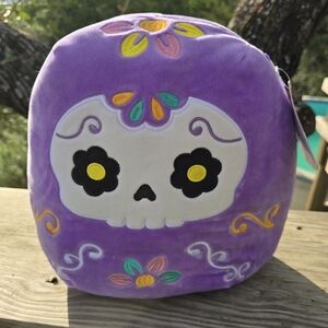 Squishmallow Daria Purple Skull Plush Toy Day Of The Dead